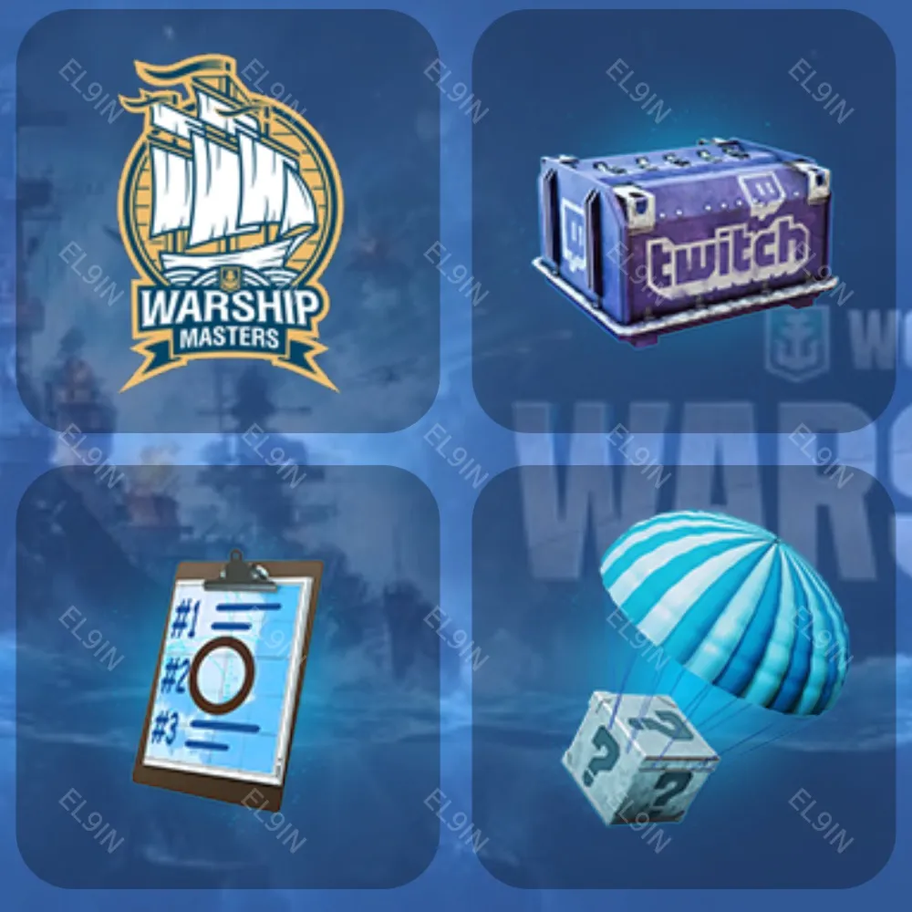 World of Warships Твич Дропсы 4 предметов +