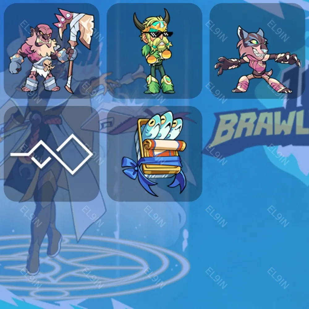BrawlhallaТвич Дропсы5 предметов + 