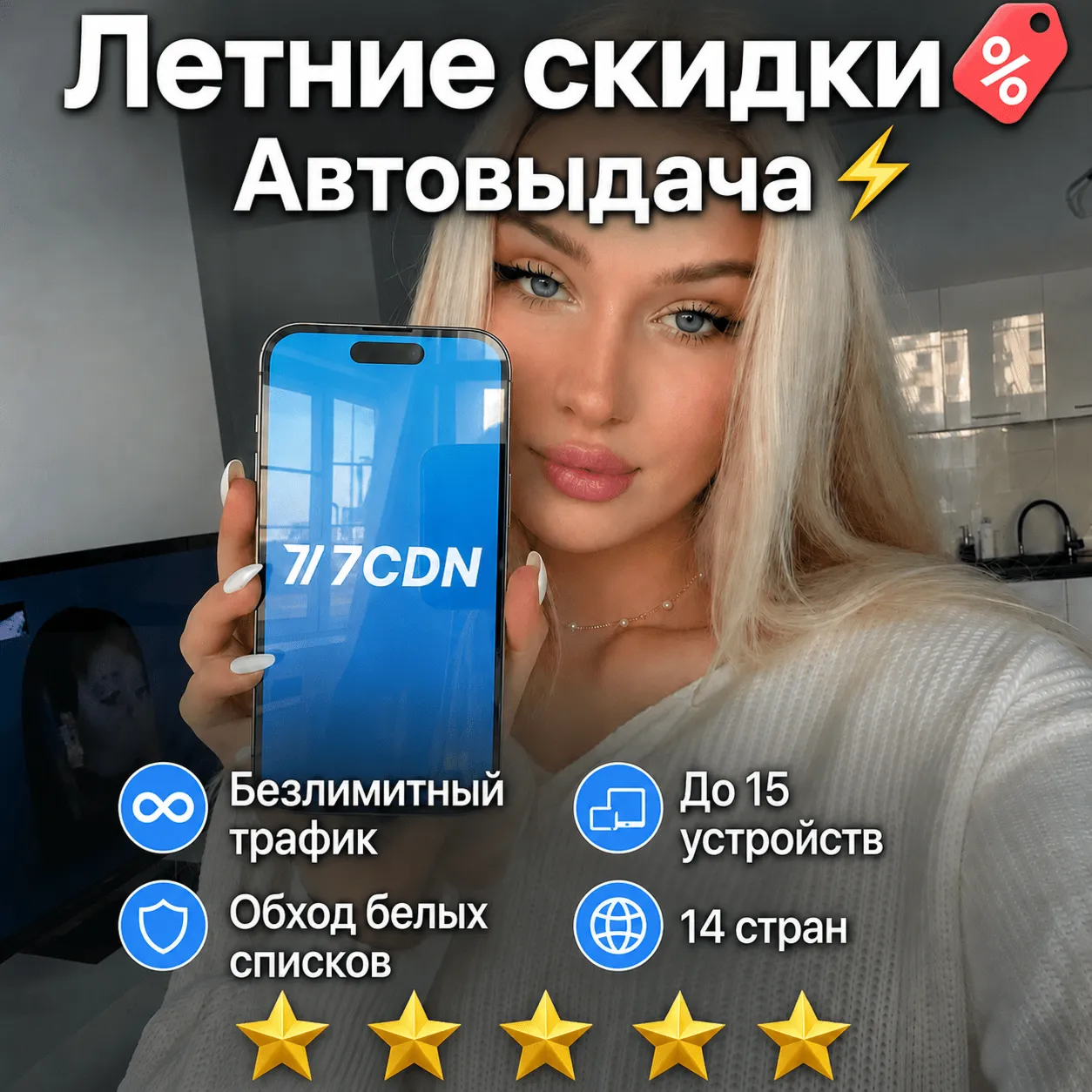 VLESS VPN | РФ БЕЛЫЕ СПИСКИ | Безлимит | 1500+ узлов | 400+ Гбит/с | Happ | ВПН