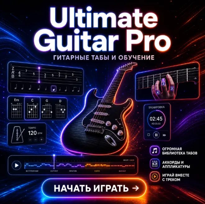 Ultimate Guitar Pro счёт 2 месяцев гарантия