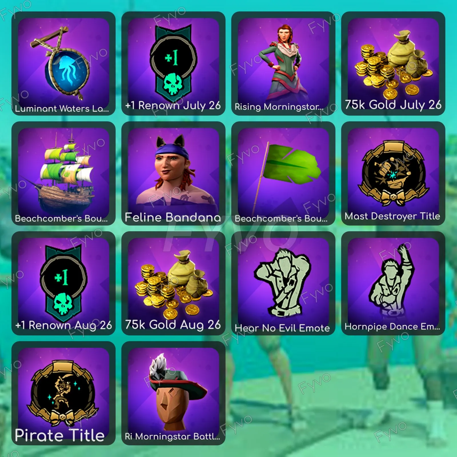 Sea of Thieves〖TWITCH DROPS〗14+ REWARDS • ITEMS • SKINS