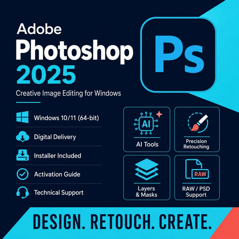 Adobe Photoshop 2025 Professional | Бессрочная лицензия | PC | Мгновенная доставка