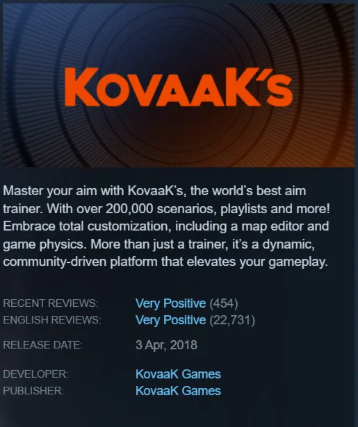 KovaaK's (Steam Key GLOBAL)