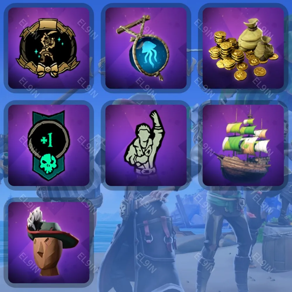 👑Sea of Thieves🚀Twitch Drops✅7 items + 🎁