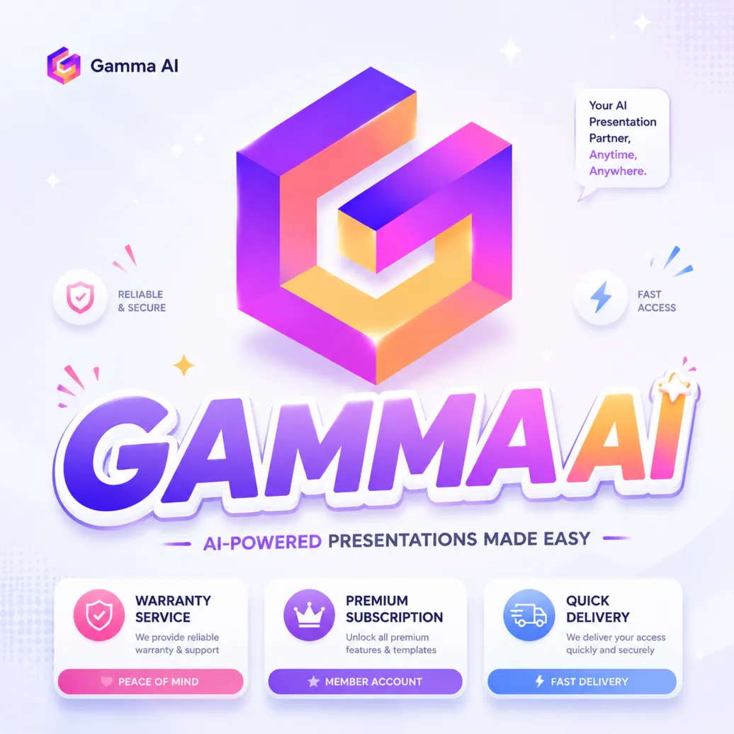 GAMMA.APP AI ПЛЮС | Быстрая подписка PRO на 1 месяц