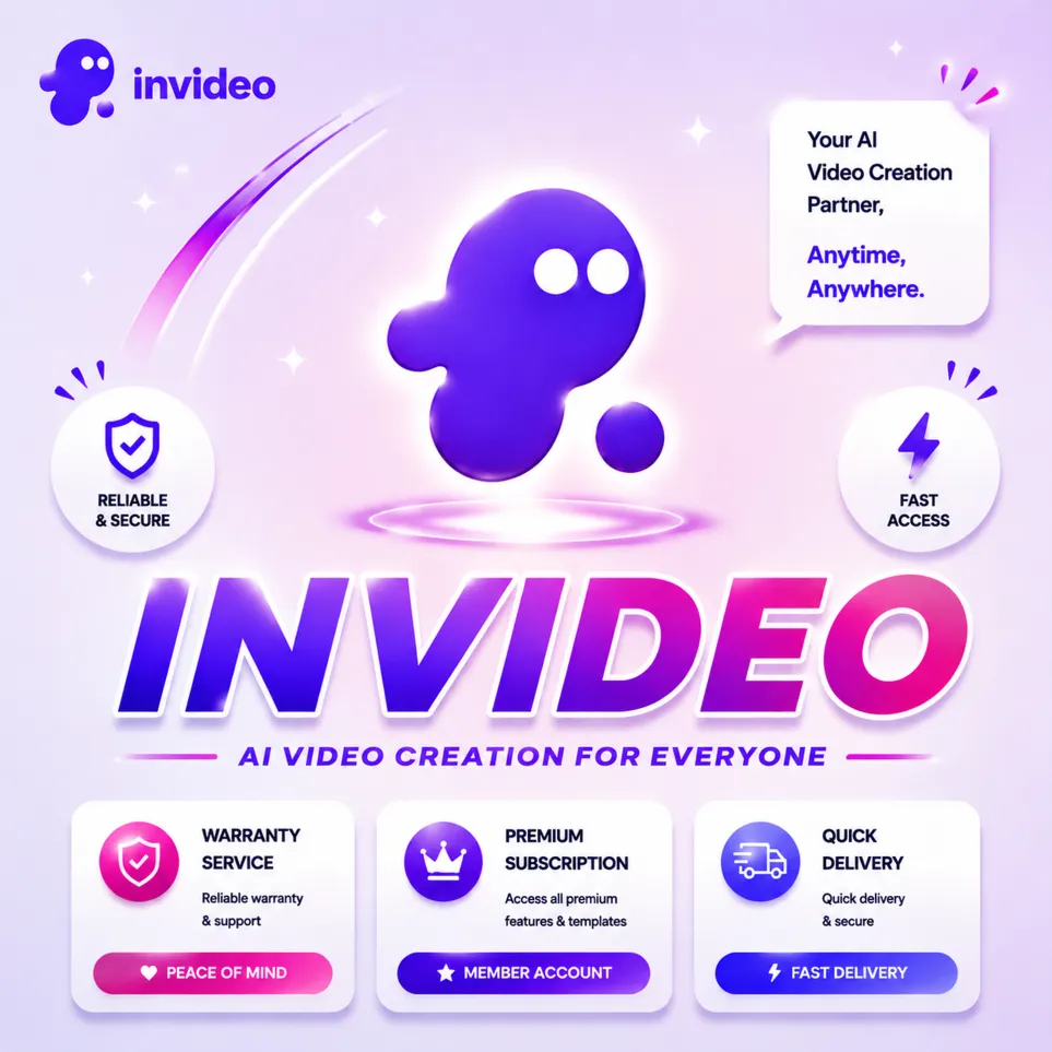 Invideo AI — подписка на план Plus до 13 сентября | Частные аккаунты
