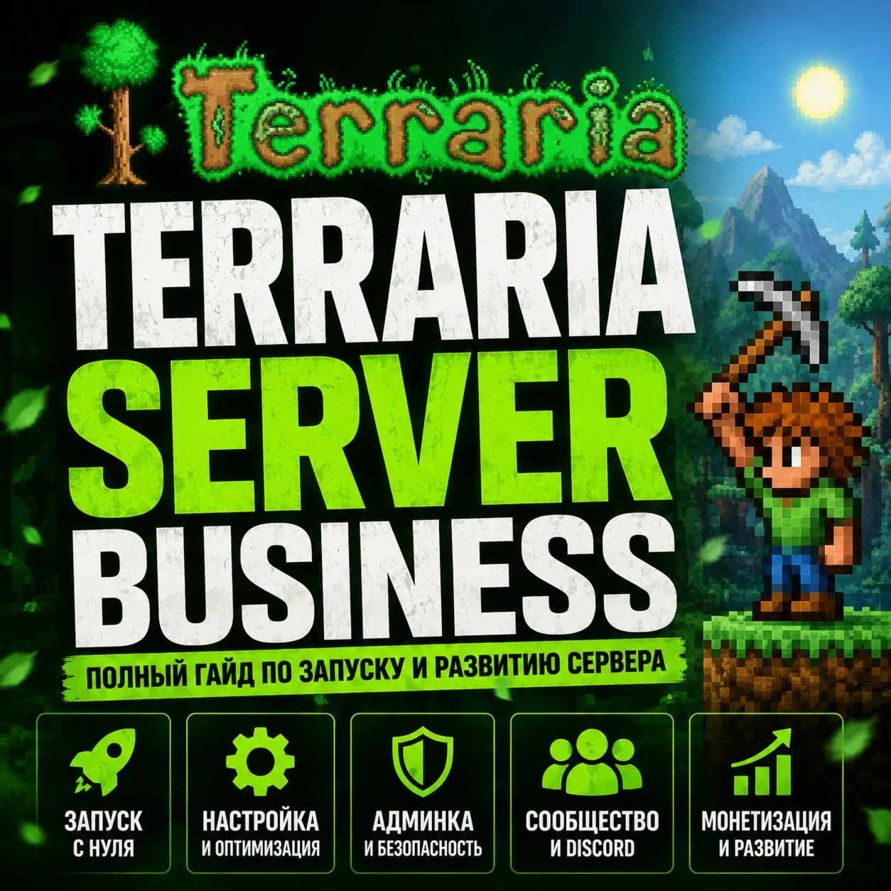 Terraria Server Business: полный запуск сервера с нуля - By DzheiGuide