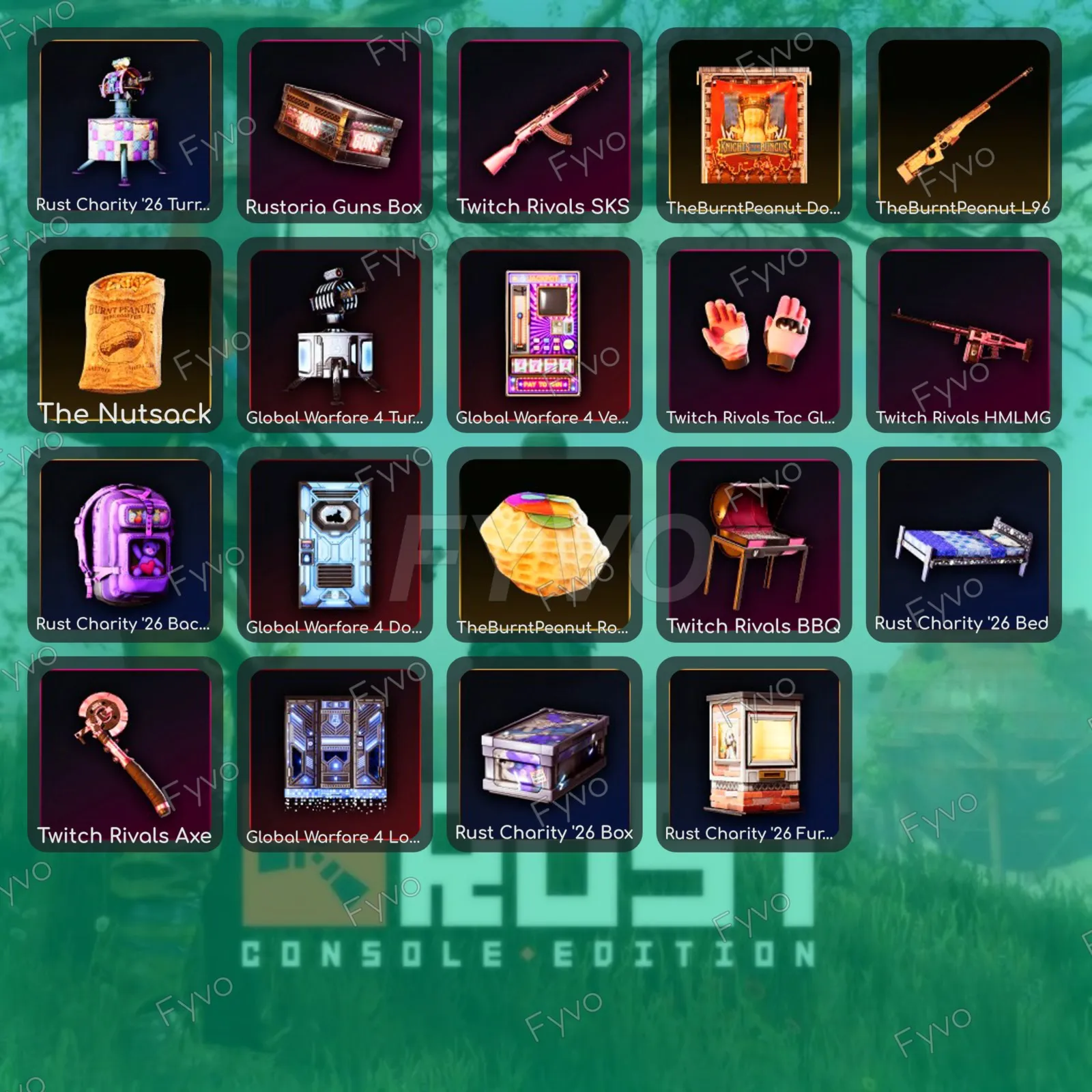 Rust〖TWITCH DROPS / TWITCH DROPS〗19+ REWARD • ITEMS • SKINS • GROW