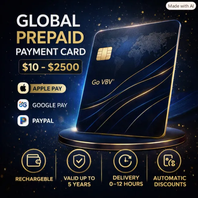 Предоплаченная платёжная карта ️ $10–$2000| Срок действия 5 лет ️| Пополняемая