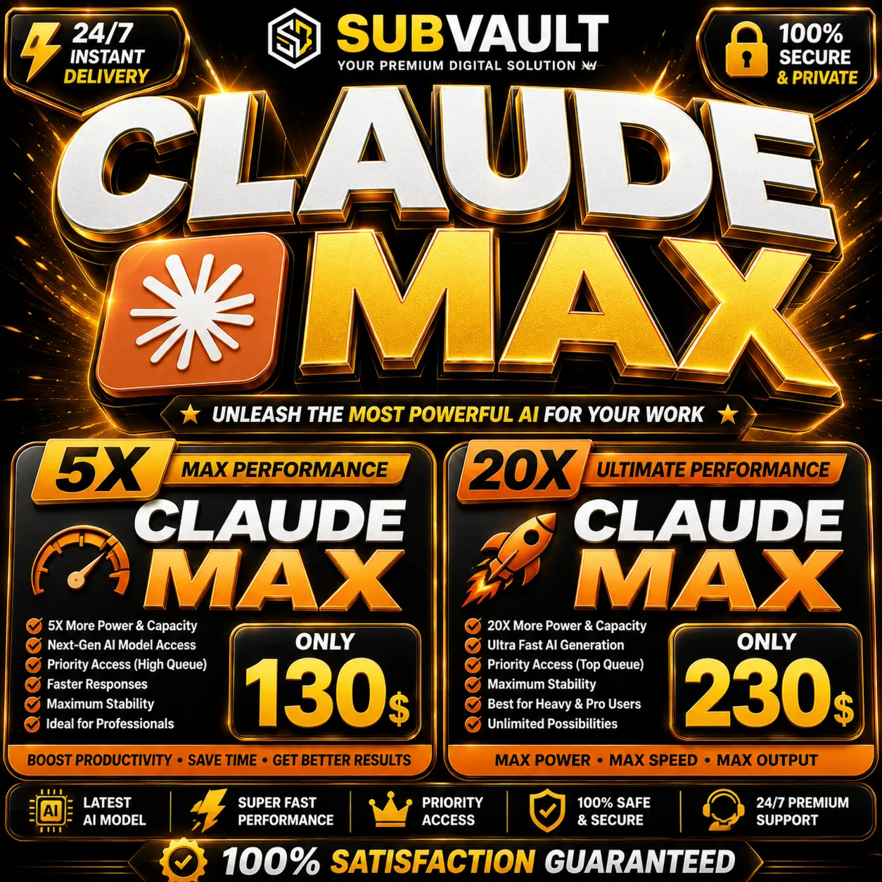 [24/7 АВТО] CLAUDE MAX 5X / 20X | НА ВАШ АККАУНТ | 1М | ПРОДЛЕНИЕ | ПОЛНАЯ ГАРАНТИЯ