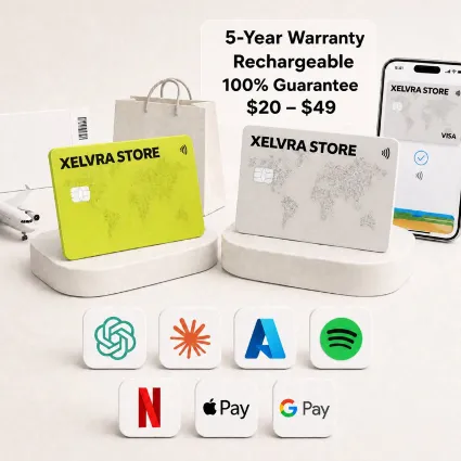 Глобальная Платёжная Карта | Пополняемая | $20-$49 | Apple Pay | Google Pay | ChatGPT