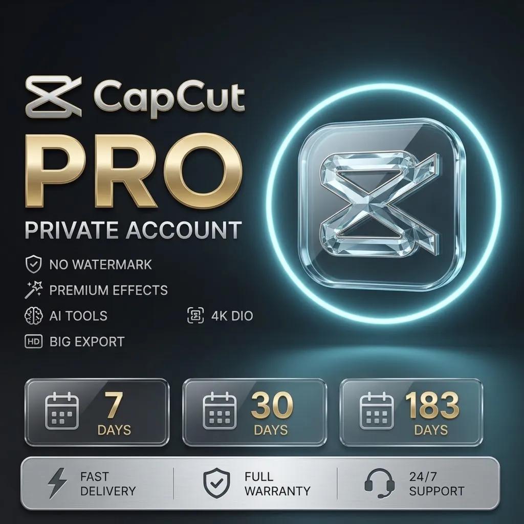 CapCut Pro Private Account | 7 дней / 1 месяц / 6 месяцев | Быстрая доставка