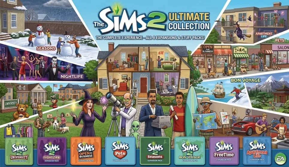 The Sims 2 Полная Коллекция | На ваш личный аккаунт EA