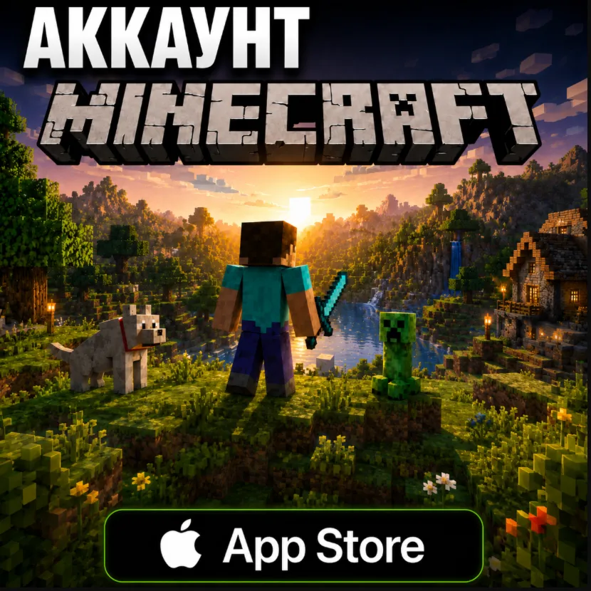 Minecraft iOS iPhone iPad AppStore Аккаунт (Автовыдача 24/7)