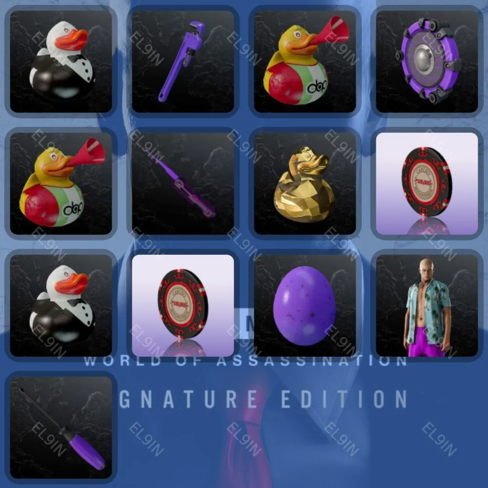 🎉HITMAN World of Assassination🏅Твич Дропсы🎶13 предметов + 🎁