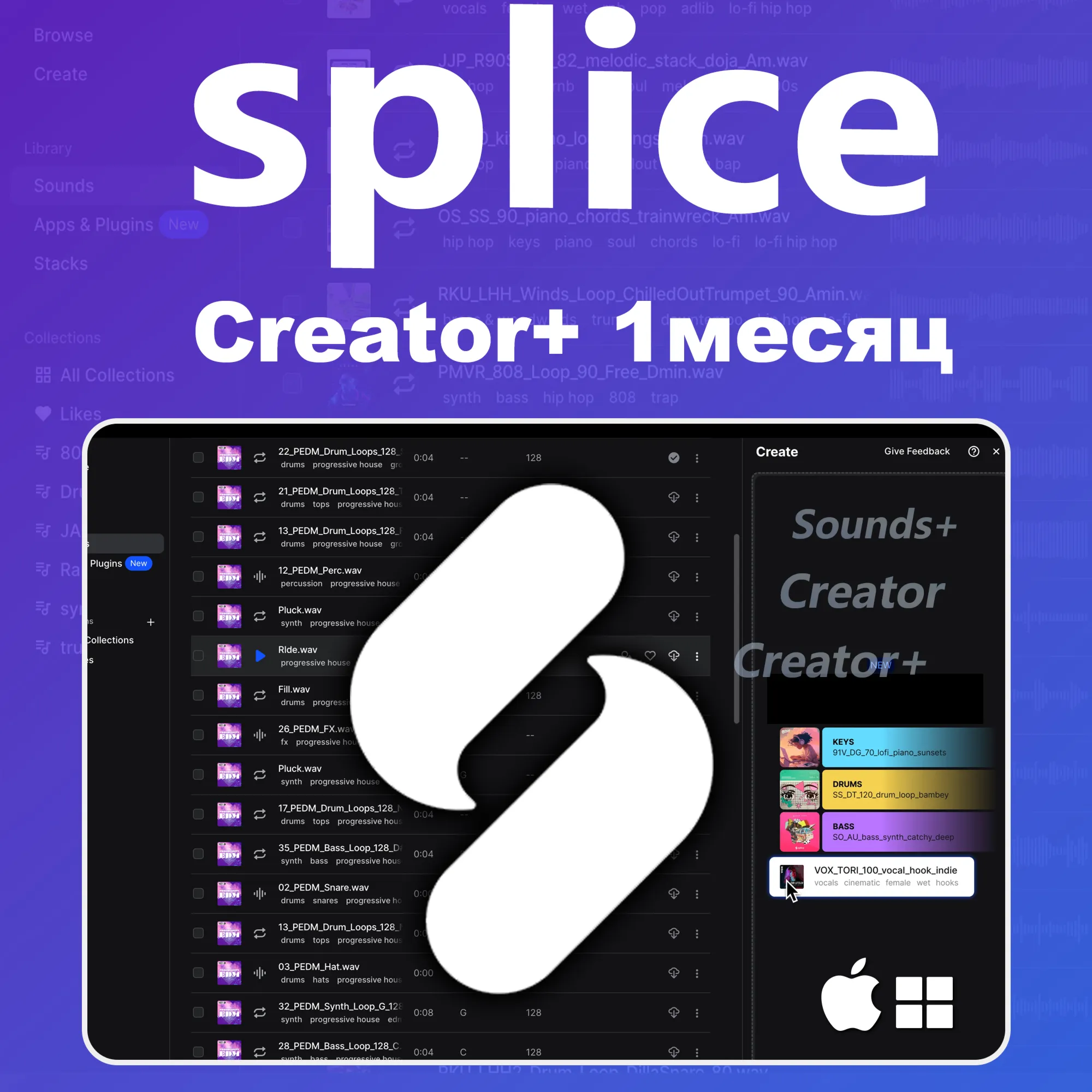 Splice Creator+ 500 CREDITS QUICKLY