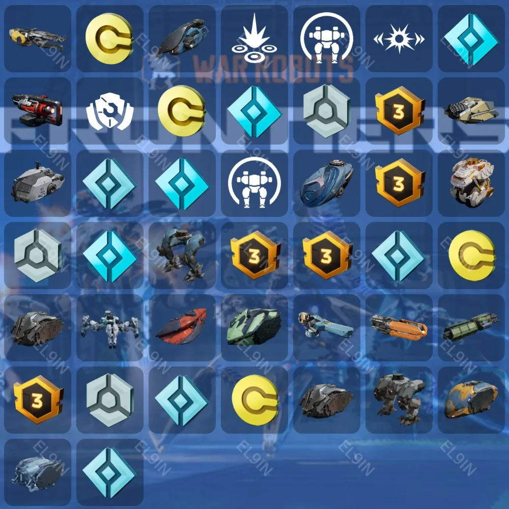 ✨War Robots: Frontiers📈Twitch Drops👾44 items + 🎁