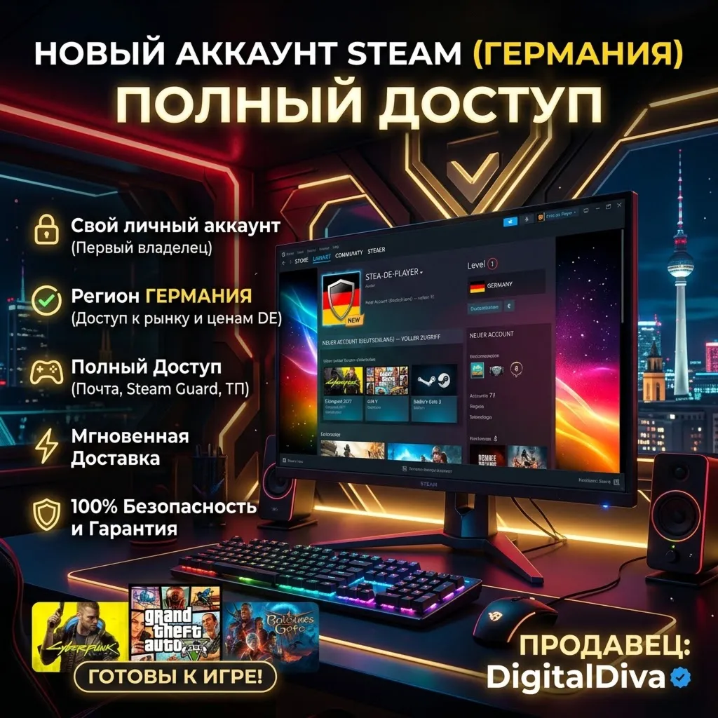 Аккаунты Steam (Германия) — Полный доступ