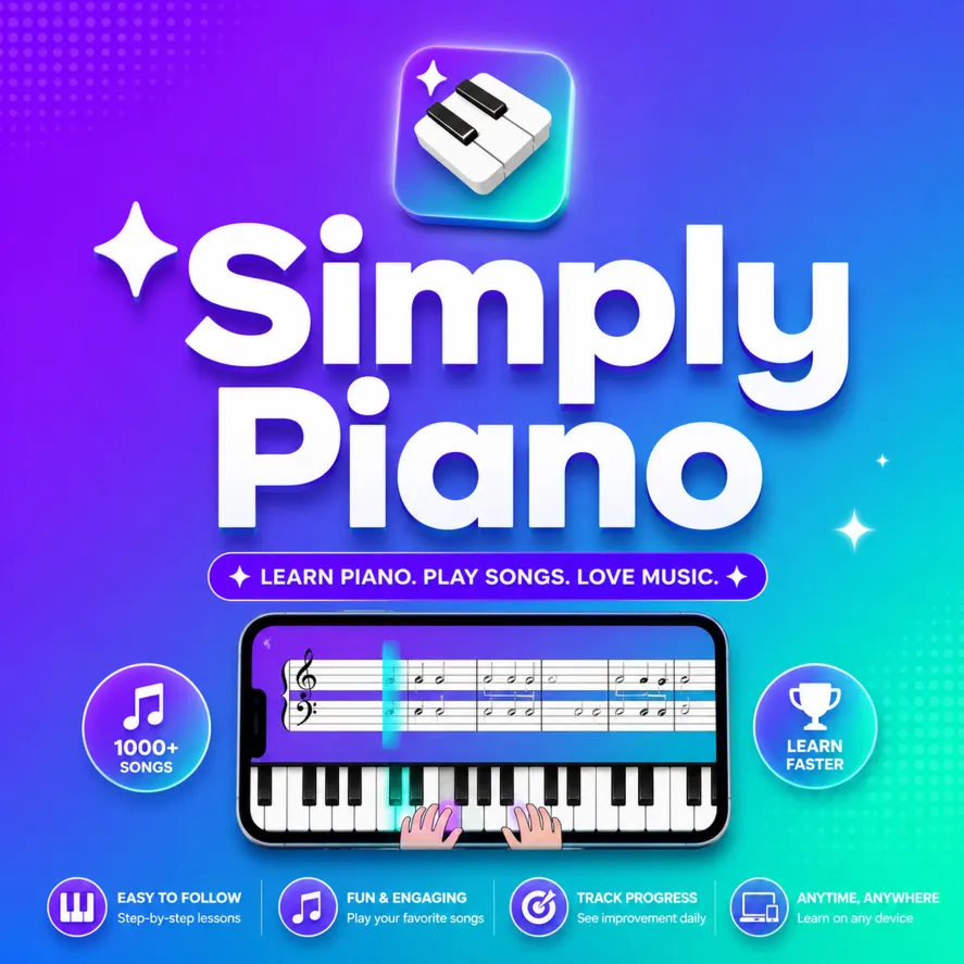 Simply Piano Premium subscription 12month to your account