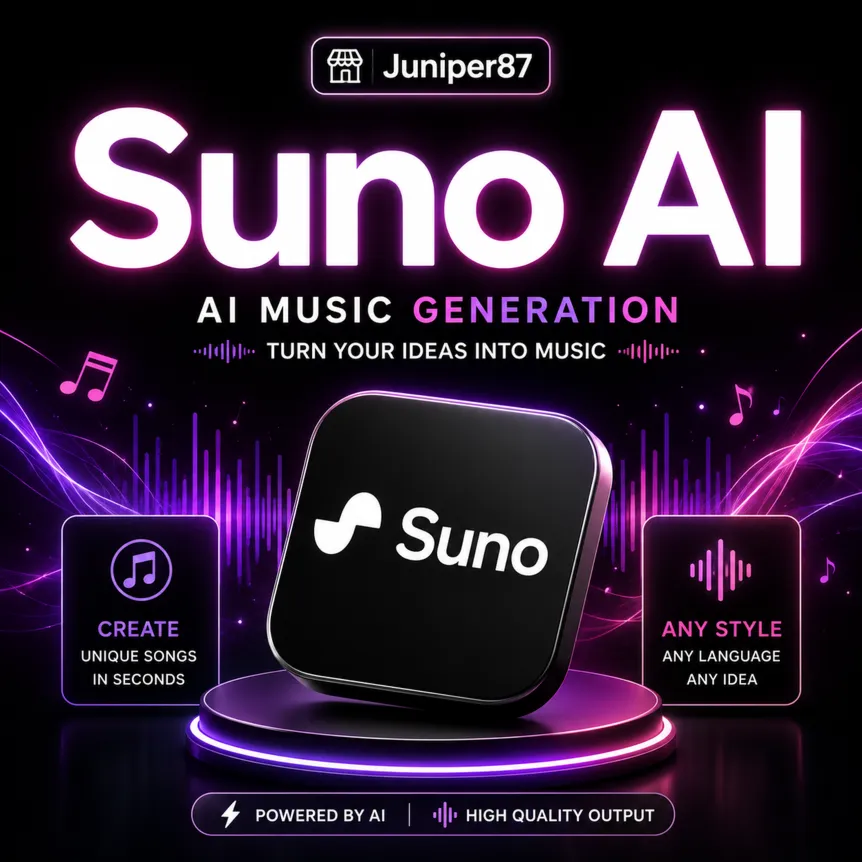 Suno AI Pro  Subscription 1 Month