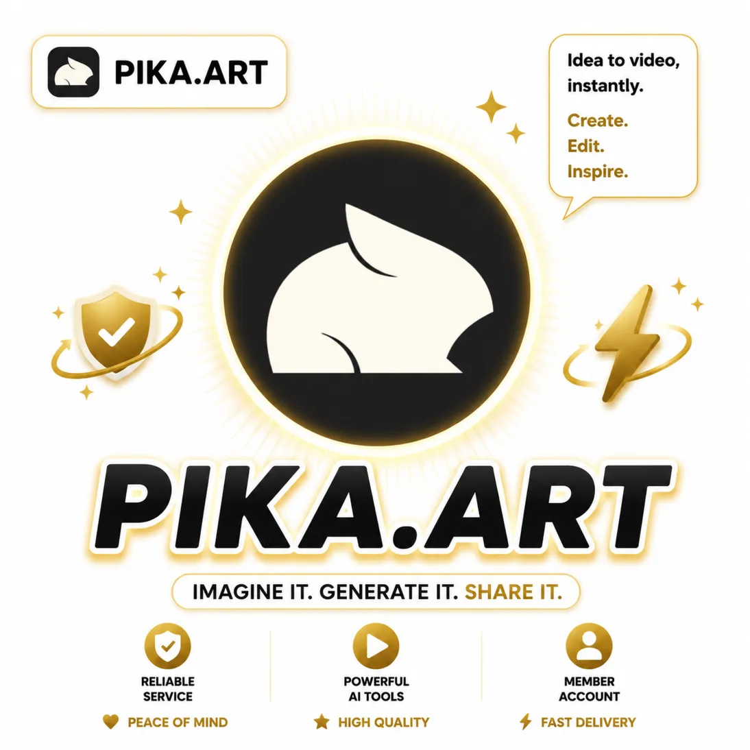 Pika  Ai | Standard, Pro, Fancy Subscription 1Month