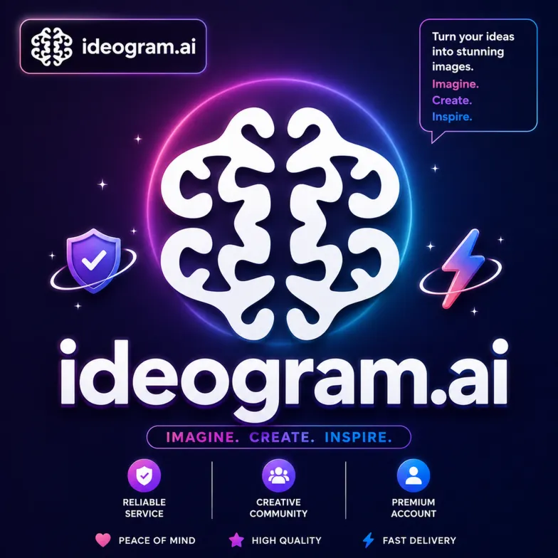 Подписка на Ideogram AI Plus на 1МЕСЯЦ на вашем аккаунте