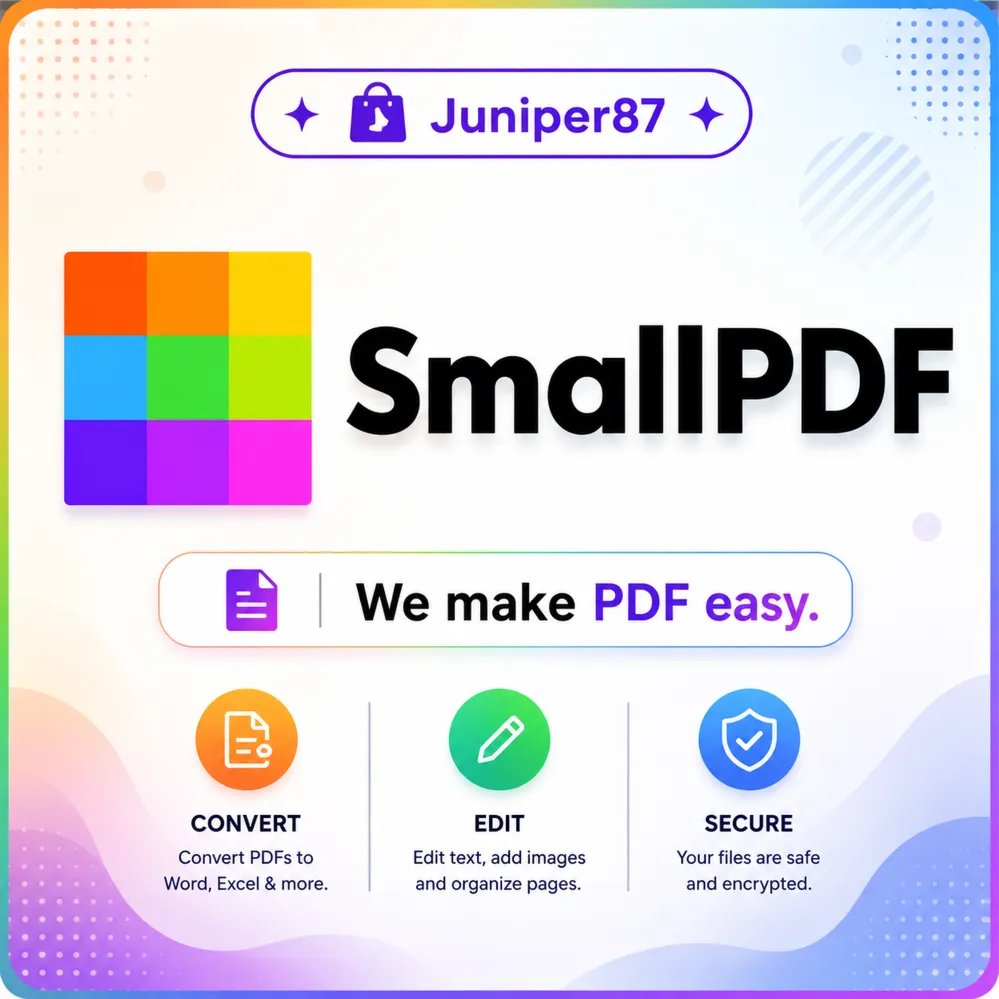 SmallPDF PRO Подпишитесь на свой аккаунт на 1 месяц
