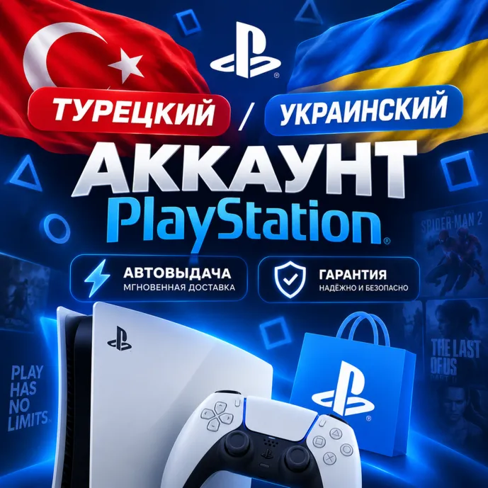 Турецкий/Украинский аккаунт PlayStation | Автовыдача