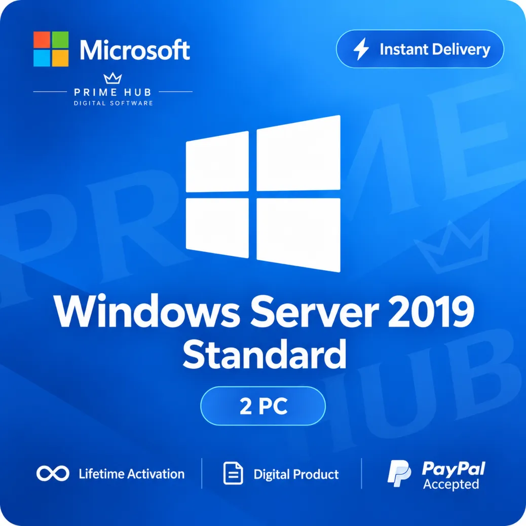 Windows Server 2019 Standard Ключ | 2 ПК | Бессрочная активация