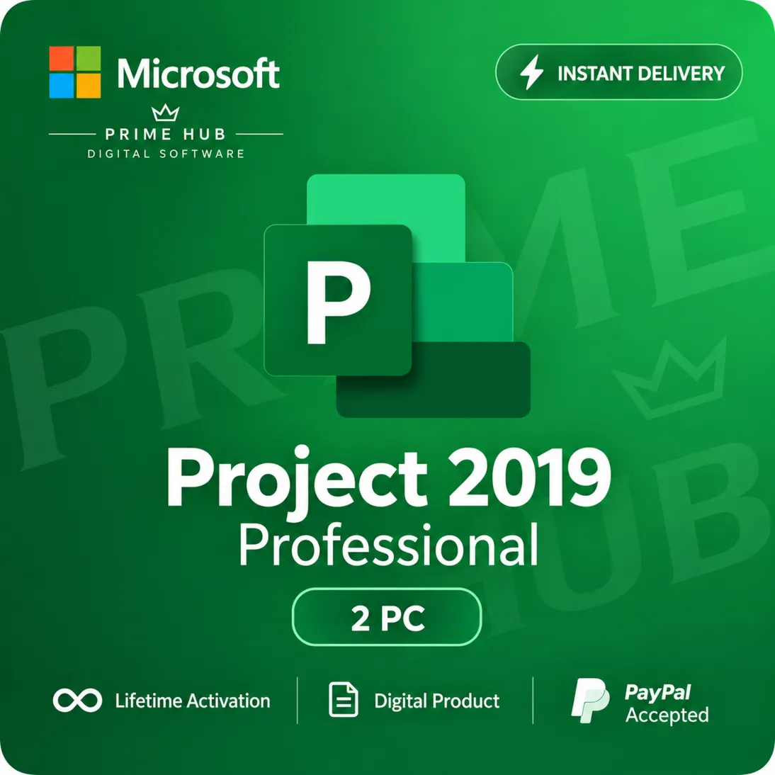 Project 2019 Pro | 2 ПК | Retail Online | Бессрочно | Мгновенно
