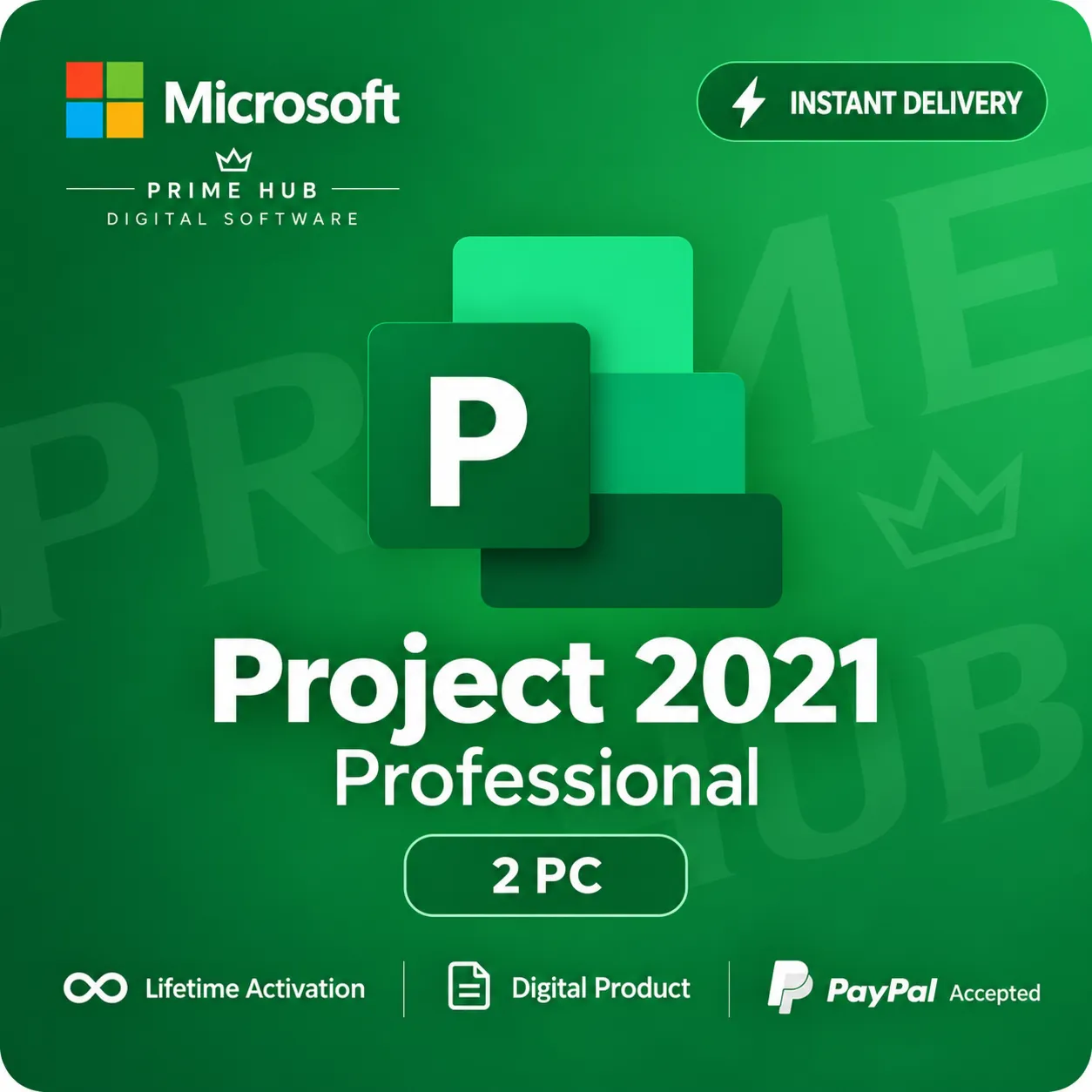 Project 2021 Pro | 2 ПК | Retail Online | Бессрочно | Мгновенно