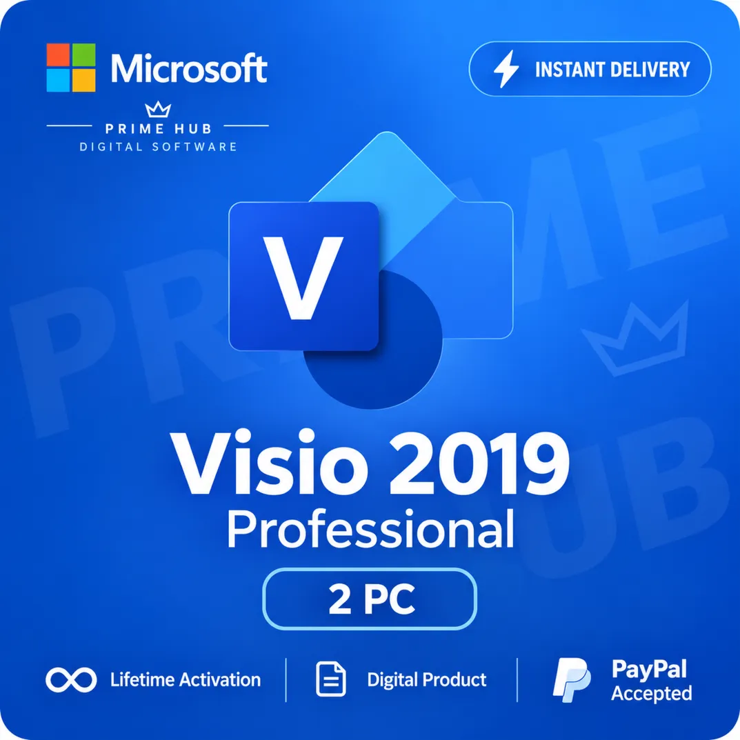Visio 2019 Pro | 2 ПК | Retail Online | Бессрочно | Мгновенно