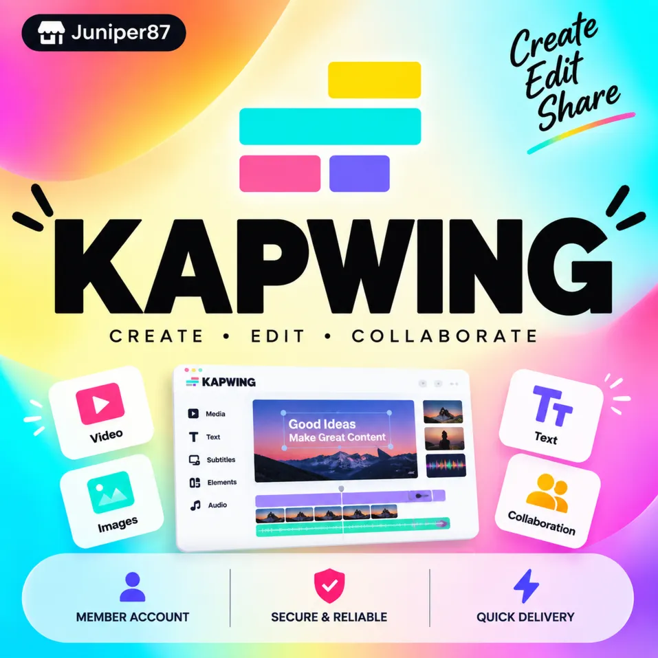 Подписка Kapwing Pro/Business на 1 месяц на ваш аккаунт