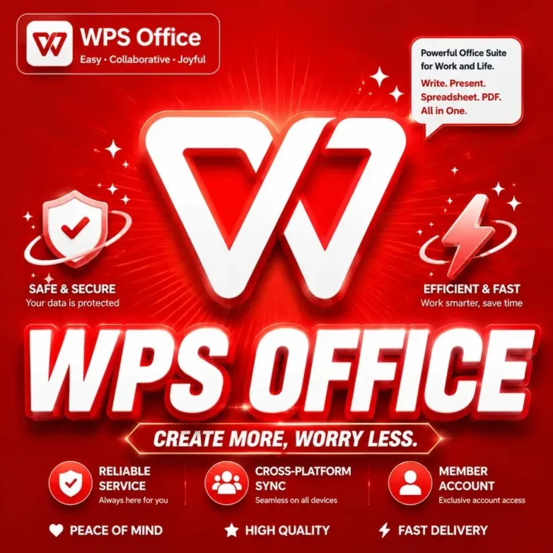 WPS Office Pro/Premium — личный аккаунт или подписка на 1/3/6/12 месяцев
