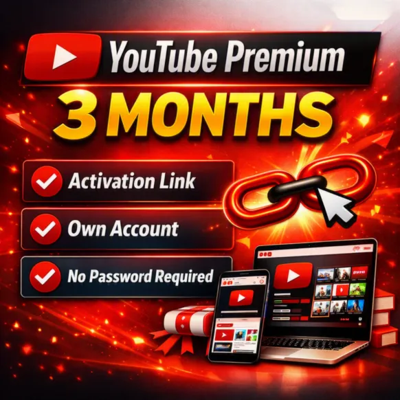 YouTube Premium | 3 месяца | Ссылка активации | Свой аккаунт | Без пароля