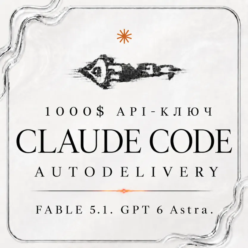 АВТО 24/7 | Claude Code | 100М | API | FABLE 5.1 | GPT 6 ASTRA | GPT 5.6 Sol | OPUS 5