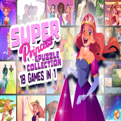 (Nintendo Switch 1) Super Princess  Puzzle Collection: 18 Games in 1