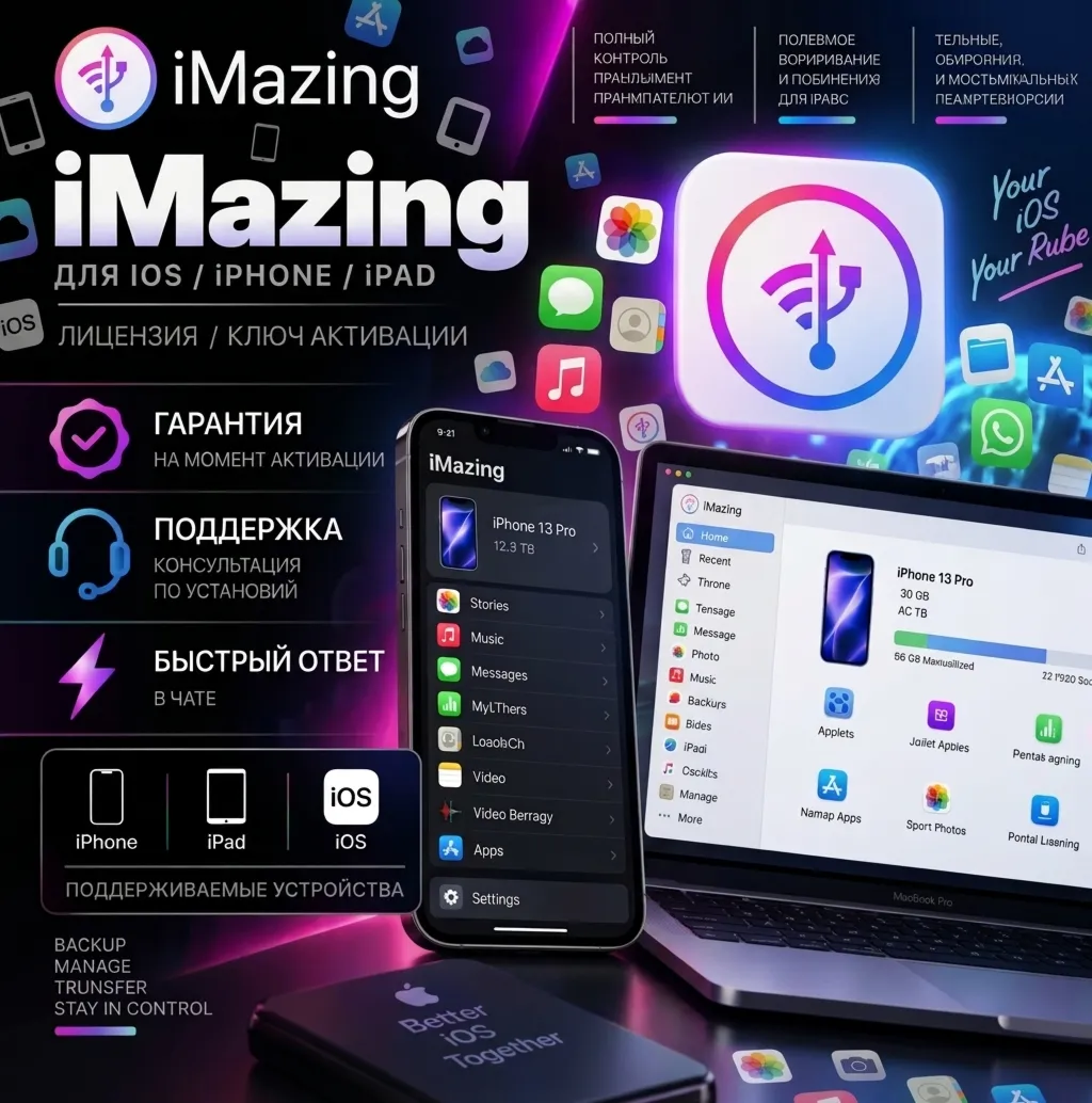 iMazing | Официальный код активации | Действителен пожизненно | Официальный ключ акти