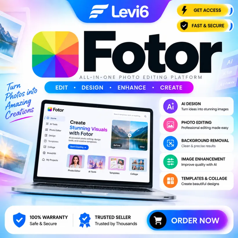 ПОДПИСКА FOTOR.COM PRO/PRO+  30 ДНЕЙ