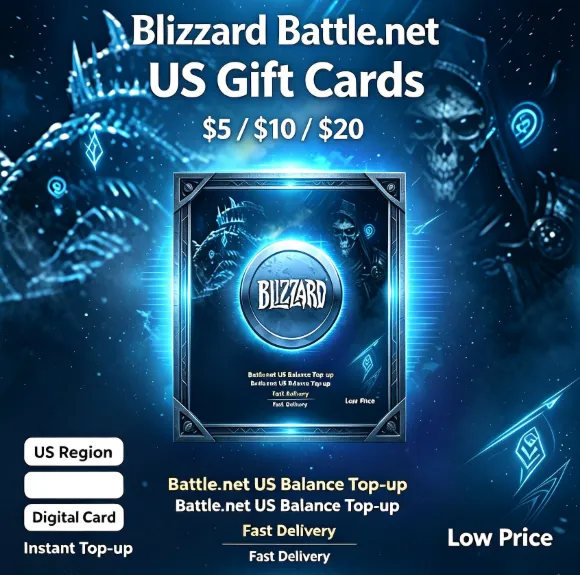 Подарочные карты Blizzard Battle.net для США на сумму 5/10/20 долларов | Пополнение