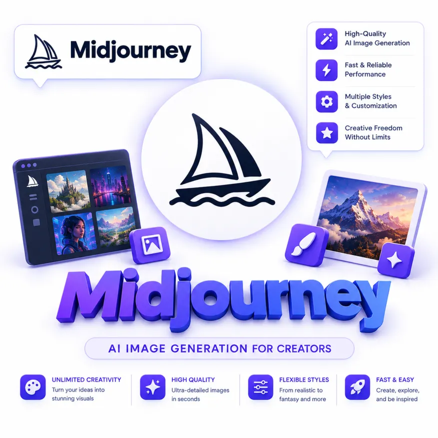 Midjourney - 1-12 месяцев / Все планы / Официальные подписки / Полная гарантия
