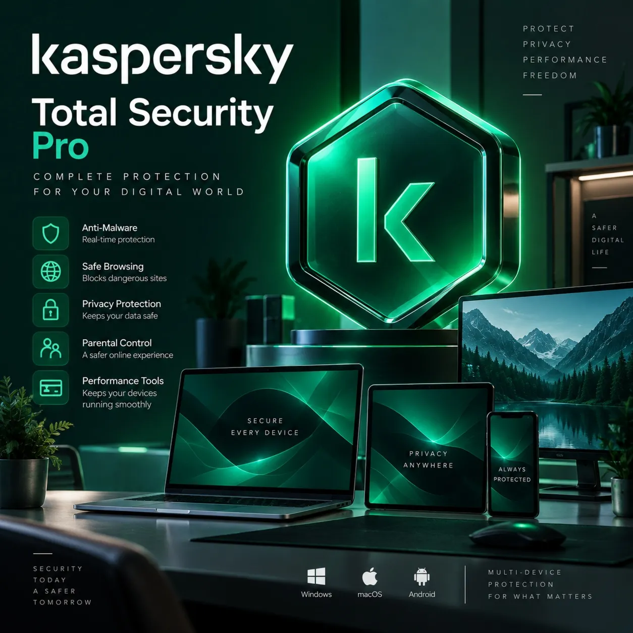 Kaspersky Total Security Pro Ключ - 1 Год - Global