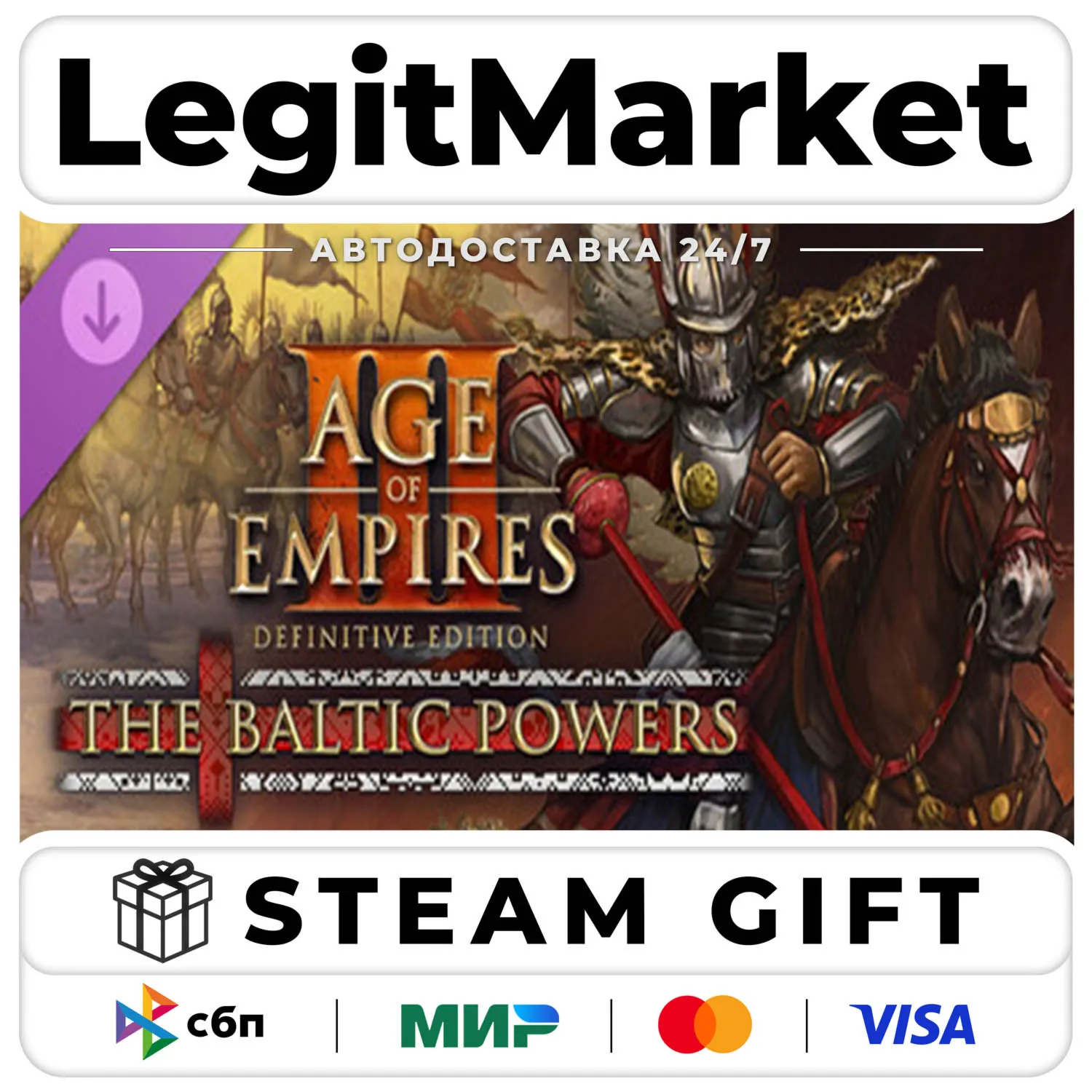 DLC Age of Empires III: Definitive Edition - The Baltic Powers / Steam Авто / РУ + МИ