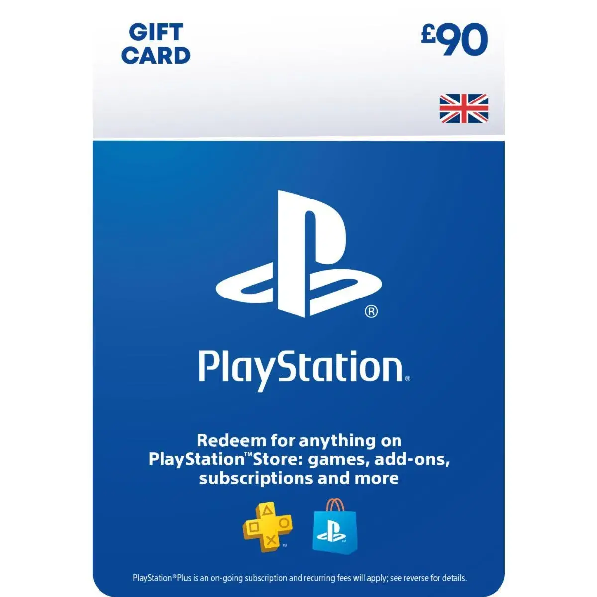 PSN UK карта пополнения на 90 GBP (UK)