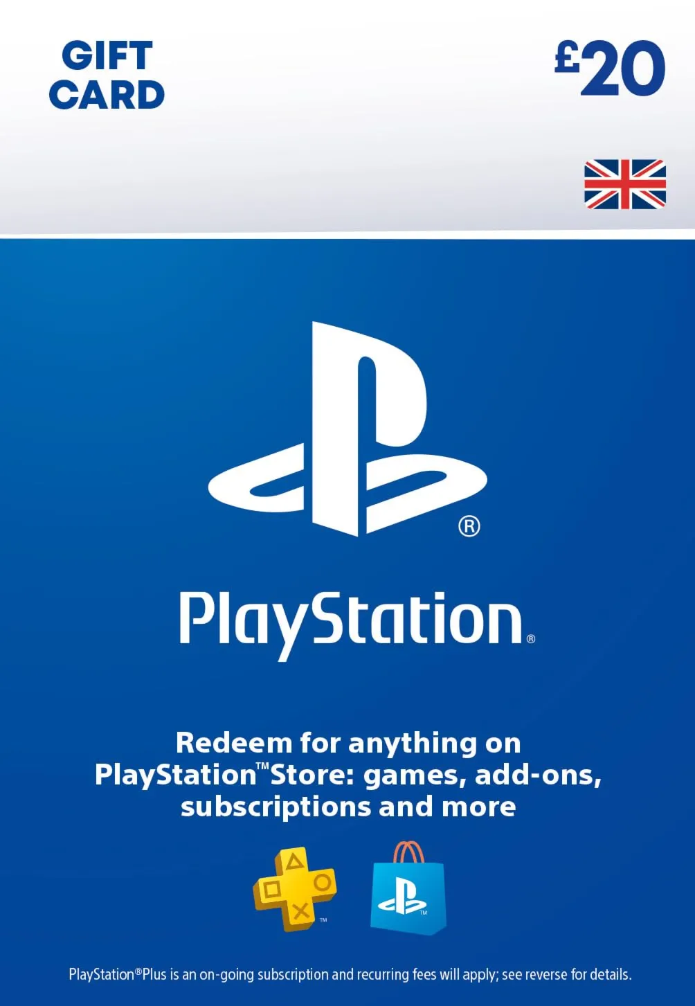 PSN Top Up Card UK 20 GBP UK