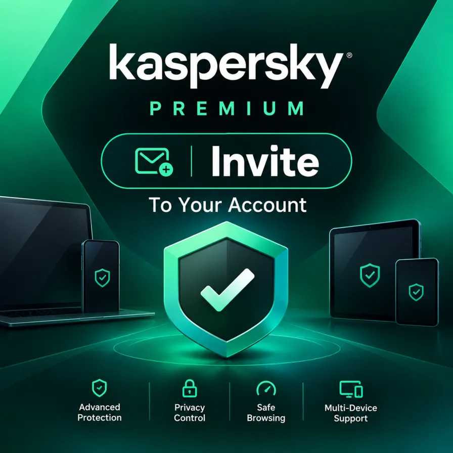 Kaspersky Premium Total Security License Key | İnvite | To Your Account