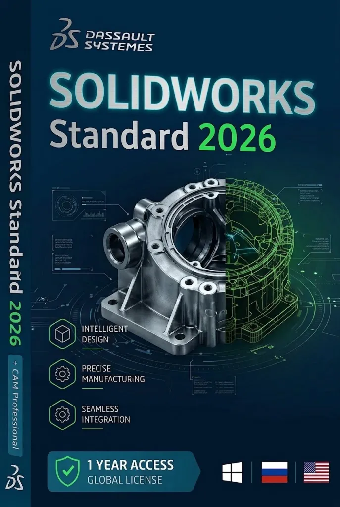 Автоматическая доставка | Серийный номер SOLIDWORKS 2026 Standard