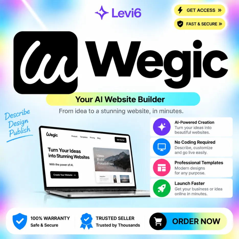Подписка Wegic ai Starter/Premium на 1 месяц 丨Wegic.ai