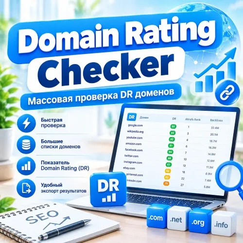 Domain Rating Checker - программа массовой проверки DR доменов