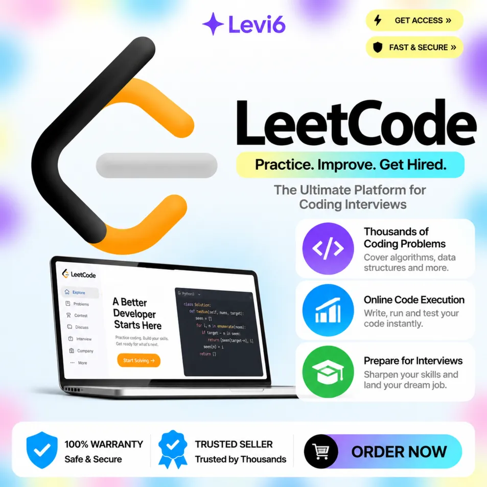 Leetcode USA premium Access 1 month account